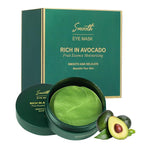 60 Pack Avocado Extract Eye Masks,Hyaluronic Acid Augenpads,Moisturising Eye Mask,Remove Dark Circles,Tear Bags,Wrinkles,Puffiness,Suitable for All Skin Types