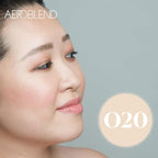 AEROBLEND Airbrush Foundation Makeup (O20) Professional, Water-Based, Buildable, skin types, 1 oz
