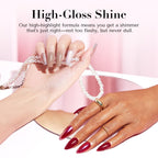 AZUREBEAUTY Shimmering Purple Nail Polish,Glitter Purple Color Quick Dry Complete Natural Super Lustrous Nail Enamel Polish,Professional for Nail Art DIY Manicure and Pedicure at Home