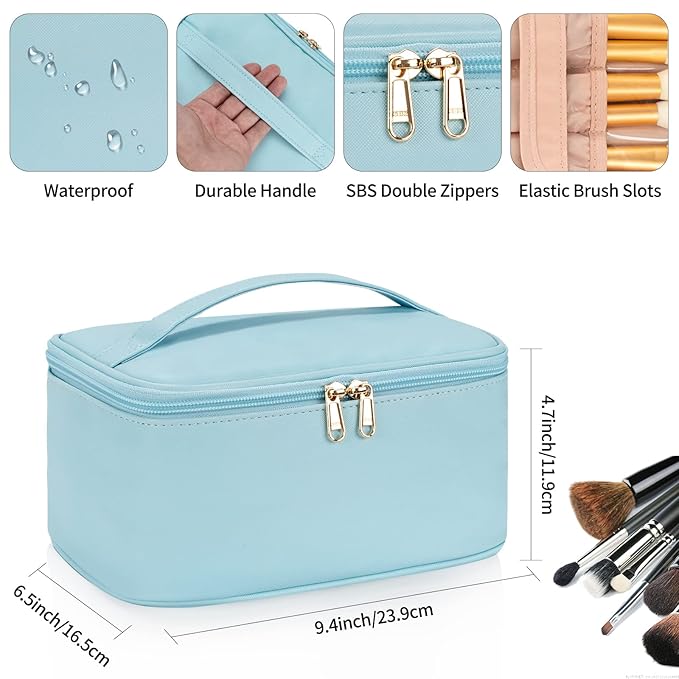 Ocheal makeup bag, portable cosmetic