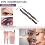 All in One Makeup Kit, Includes 20 Colors Eyeshadow Palette, RUIGPRO Foundation & Face Primer, Makeup Brush, Makeup Sponge, Eyebrow Soap, Winged Eyeliner Stamp, Gift Set for Women, Girls & Teens