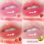 4pcs Tinted Lip Stain for Women, Jelly Lipstick Mirror Lip Gloss Hydrating Lipstick Long Lasting Moisturizing Lip Glaze,Non-sticky,Vivid Color Glossy Lip Makeup