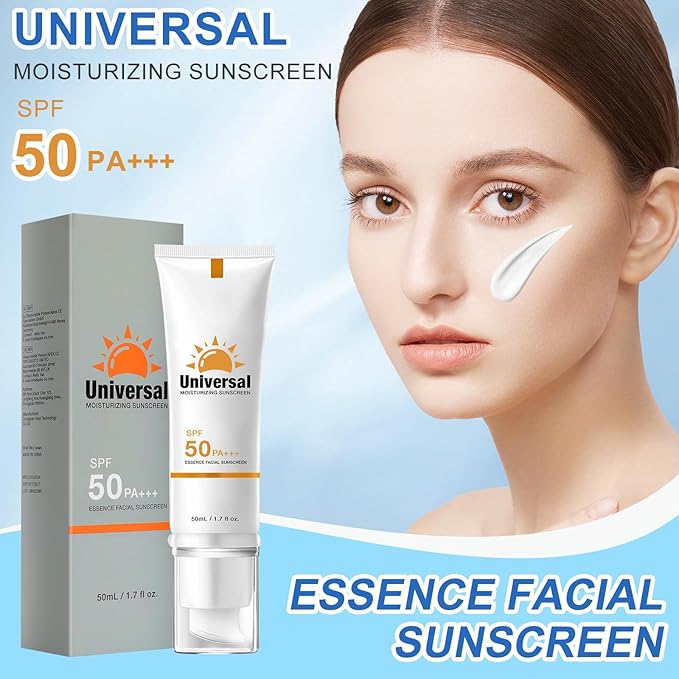 Tinted Sunscreen for Face, Protector Solar SPF 50, Tinted Sunscreen, No Sticky Refreshing for All Skin Type (2 pcs)