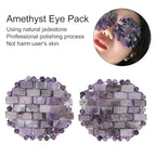 Jade Eye Mask, Amethyst Eye Pack Wrinkle Puff Elimination Dark Circles Fading Quartz Stone Eye Patch Jadestone Eye Massager Relieve Eye Fatigue