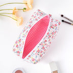 Soidram floral makeup bag quilted