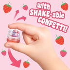 EXPRESSIONS 4pc Lip Gloss with Confetti Top – Berry Sweet Fruity Flavored Lip Gloss For Girls, Safe and Non-Toxic Confetti Lip Gloss Gift Set For Girls