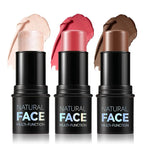 3PCS Cream Contour Stick Makeup Kit Face Highlighter Bronzer Blush Stick Long Lasting Illuminator Highlighters Makeup Stick for All Skin Tones(02 Champagne Gold+05 Rugosa Rose+06 Espresso)