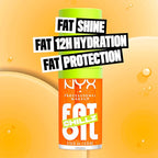 NYX PROFESSIONAL MAKEUP Fat Oil Chillz, Moisturizing, Shiny and Vegan Tinted Lip Gloss - Citrus Chiller (Sheer Orange)