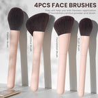 Makeup Brushes 10Pcs Professional Makeup Brush Set Foundation Contour Concealer Blush Highlight Powder Blending Eye Shadow Brush