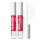 3 PACK Lip Oil Gloss, Hydrating Non-Sticky Lip Oil, 100% Natural Oil Clear Lip Gloss, Lightweight Lip Moisturizer (Rosegold & Rosehip & Mango Butter)