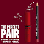 NYX PROFESSIONAL MAKEUP Butter Gloss, Non-Sticky Lip Gloss - Rocky Road (Wine)