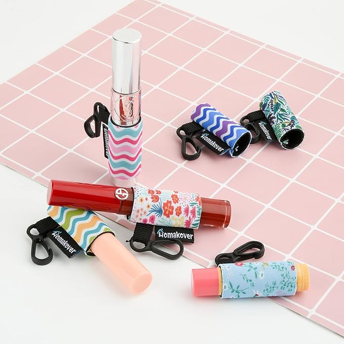 6 Pack Compact Clip-On Chapstick Holder Large