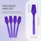 PANA 200pcs Cosmetic Make Up Disposable Plastic 2.5" Spatulas Skin Care Facial Cream Mask Spatula (PURPLE-200 Pieces in a Box)