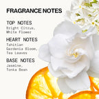 Pacifica Tahitian Gardenia Perfume Spray 1oz – Tropical Floral Fragrance with Gardenia Bloom, Jasmine & Sweet Orange, Warm Vanilla Coconut Notes, Vegan & Cruelty-Free Clean Perfume for Women