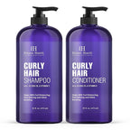Botanic Hearth Curly Hair Shampoo and Conditioner Set For Curly Hair | Detangle, Define & Enhance Curls | With Jojoba oil & Vitamin E | Sulphate Free | 16 fl oz x 2