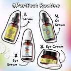 Made in USA Natural Peptide Retinol Niacinamide Eye Serum Anti Aging Brightening Firming Under Eye Care Non-greasy Formula - 1oz/30ml (#Purifect RestoreRepairReverse Niacinamide Eye Serum)