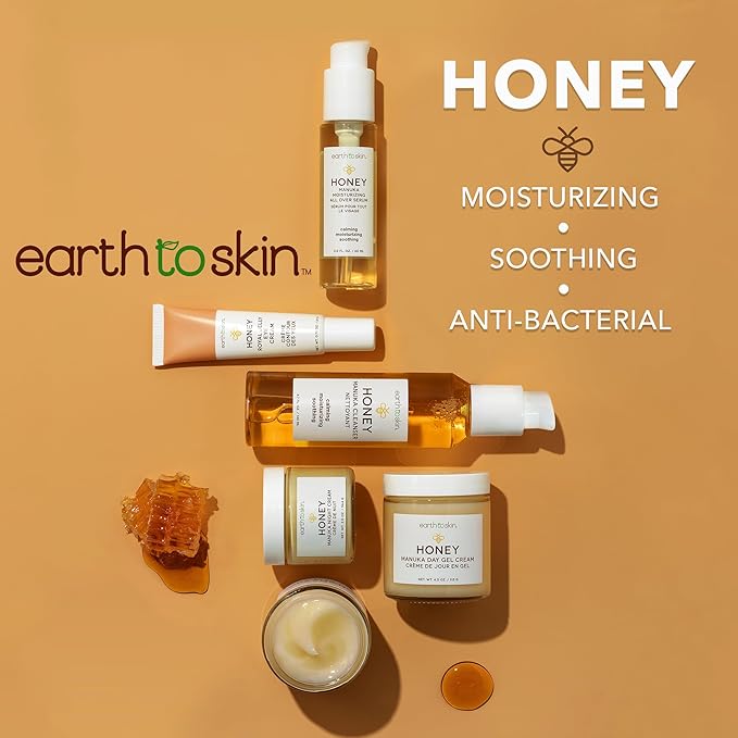 Earth To Skin Honey Royal Jelly Eye Cream – Calming & Hydrating Eye Treatment with Glycerin – 0.75 fl oz