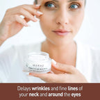 Moraz Herbal Eye and Neck Cream - Pomegranate Moisturizer - Neck and Under Eye Cream - Shea Butter Infused Skin Care - Anti Aging Eye Cream - 1.7 oz