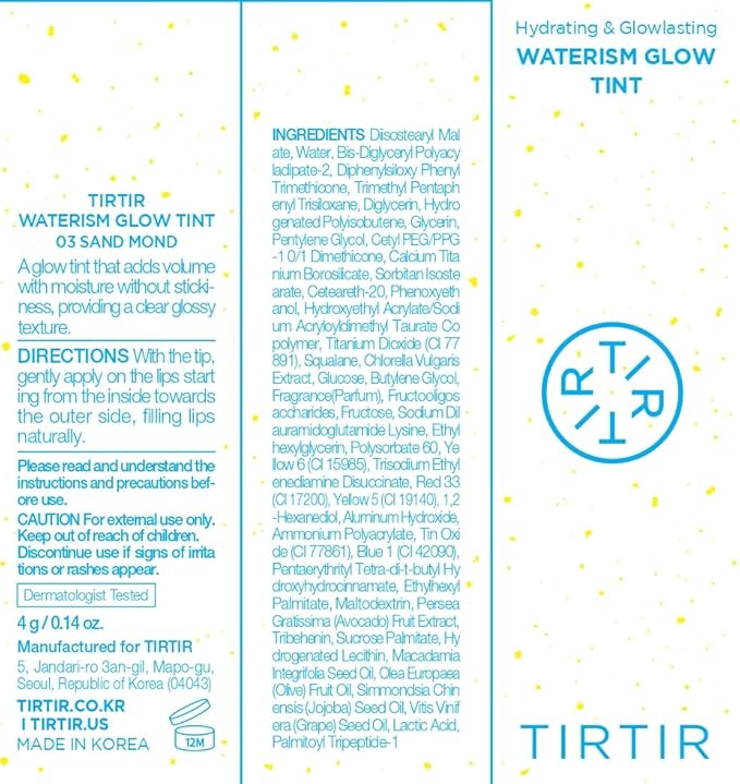 TIRTIR Waterism Glow Tint (03 Sand Mond, 0.14 0.14 Fl Oz