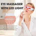 LED Red Light Therapy Eye Device, 3 Modes Red Light Eye Mask with Multi-Frequency Vibration for Anti-Aging, Skin Rejuvenation, Dark Circles, Eye Bags and Wrinkles