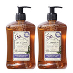 A LA MAISON de Provence Lavender Aloe Liquid Hand and Body Soap (Pack of 2) With Argan Oil, Olive Oil and Vitamin E, 16.9 fl oz Each
