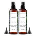Majestic Pure 100% Pure Oil with Biotin for Hair Care, Strengthening, Nourishing, and Volumizing Formula with Jojoba Oil and Castor Oil - Non GMO Verified (6.7 Fl Oz (Pack of 2), Rosemary)