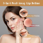 3 Colors Peel Off Lip Liner Tattoo, Peel Off Lip Stain with Matte Finish, Long Wear Tattoo Lip Liner Lipstick, Long Lasting, Waterproof, Transfer-proof, Highly Pigmented Color