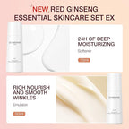 [Upgraded] DONGINBI Korean Red Ginseng Essential Care Set EX, Anti Aging Skin Care Routine Kit - Skin Moisturizing For All Skin Type