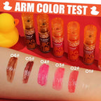 6 Colors Duck Lip Plumper Gloss, Glitter Shine Primer Lip Tint Korean Clear Plumping Lip Gloss, High Pigment No Sticky Sexy Lip Gloss, Lip Plumper Gloss Make Lips Fuller