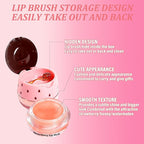 3 Pcs Honey Lip Balm, Bee Lip Balm Honey Pot,Moisturizing Lip Mask Overnight,Hydrate Repair Prevent Dry Cracked Lip Care (Honey+Strawberry+Watermelon)