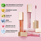 Oulac Shine Nude Liquid Lipstick for Women-Lip Plumper Lip Gloss for Dry Lip Care, Lightweight Soft and Hydrating Lip Tint Stain with Vitamin E & Rose Oil Vegan & Cruelty-Free, S01