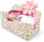 Soidram quilted makeup bag floral