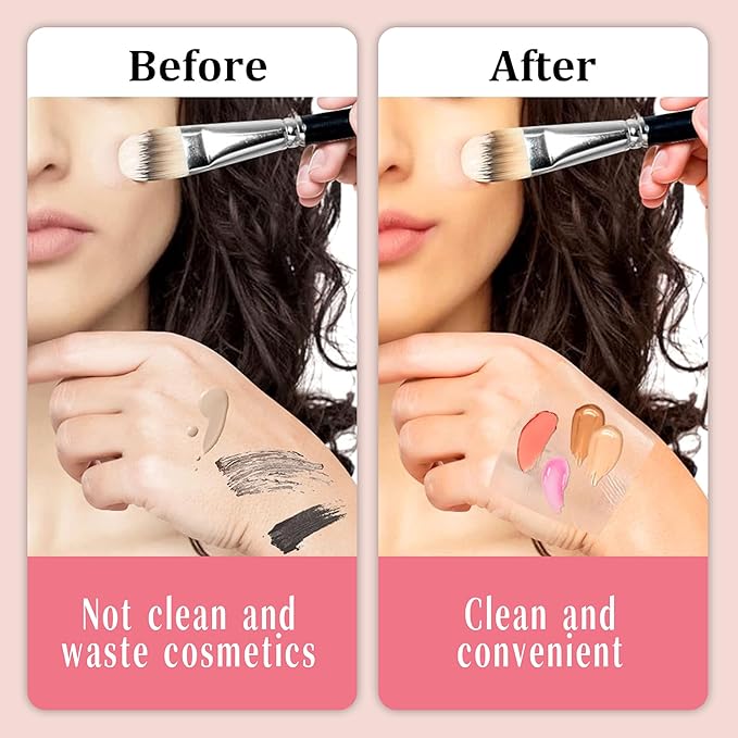 500 Pieces Makeup Hand Palette,Disposable Adhesive Makeup Mixing