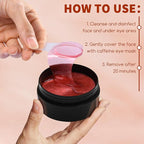 Caffeine under eye masks, 60