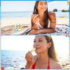 50 Pcs Summer Lip Balm Bulk Moisturizing Lip Balm Jasmine Flavor Lip Balms Cream Tropical Hawaiian Beach Luau Party Lip Care Product for Stocking Stuffers Beauty Gifts Women Men