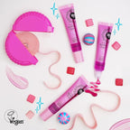 ROSÉE & CO Rosee Lip Gloss Vegan & Cruelty Free Treatment, Professional Make up, Long Lasting Glossy with Shea Butter, Moisturize, Protect & Smooth, High Shine, Non-Sticky (h. Bubble Gum, 0.5)