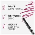 Lasting Finish Exaggerate Automatic Lip Liner, 105 Mauve Spell, Shelf Pack of 3