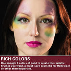 6 Colors Bruise Wheel Kit Halloween Special Effects Makeup Professional Face Body Paint Palette for Cosplay Sfx Zombie Stage Makeup Kit