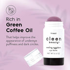 Cleen Beauty Cooling Eggplant Eye Balm | Under Eye Stick | Dark Circles Under Eye Treatment for Women | Puffy Eyes Treatment - Paraben Free | 0.5 Oz