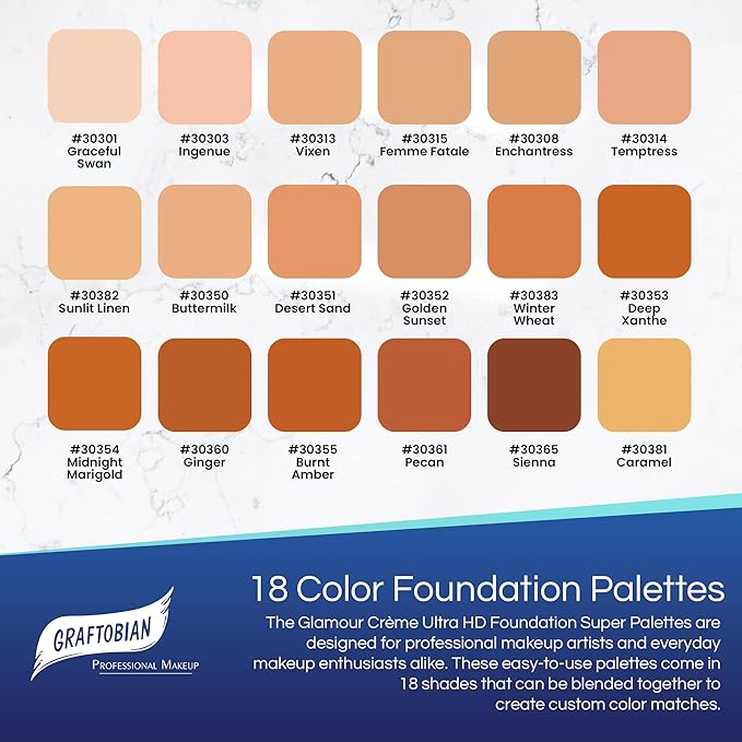 Graftobian HD Glamour Creme Foundation Warm Super Palette