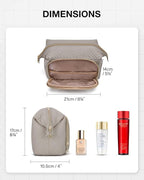 BAGSMART Travel Makeup Bag, Cosmetic Bag Make Up Organizer Case,Large Wide-open Pouch for Women Purse for Toiletries Accessories Brushes