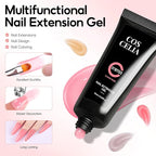 44PC Poly Nail Gel Kit with U V Lamp Starter Kit, 16ML 15 Colors Poly Extension Gel with Light Slip Solution Nail Rhinestones Glitter Decoration Powder Nail Art Kit for Beginners Gifts for Women