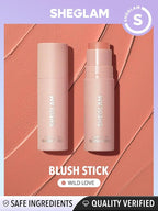 SHEGLAM Snatch N Cream Blush Stick Longlasting High Pigment Blush for Cheeks - Wild Love