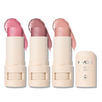 KYDA 3 Colors Mineral Color Balm, Buildable Shimmer Color for Lips and Cheeks, Broad spectrum SPF 35, Natural Shimmer Finish, Lightweight Blendable Creamy, Multiuse Blush Stick, Set A