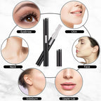 Chumia 2 Pcs Electric Eyebrow Trimmer Women Precision Face Razors Mini Shaver with Comb Christmas Women Gift Battery Operated Personal Epilator for Face Neck Fuzz Lips Leg(Black)