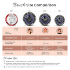 AIMIKE Nano Ionic Tech Ceramic Brush for Blow Drying, Styling and Volume Boost - Natural Wood One-Piece Design, 1.7 Inch/43mm