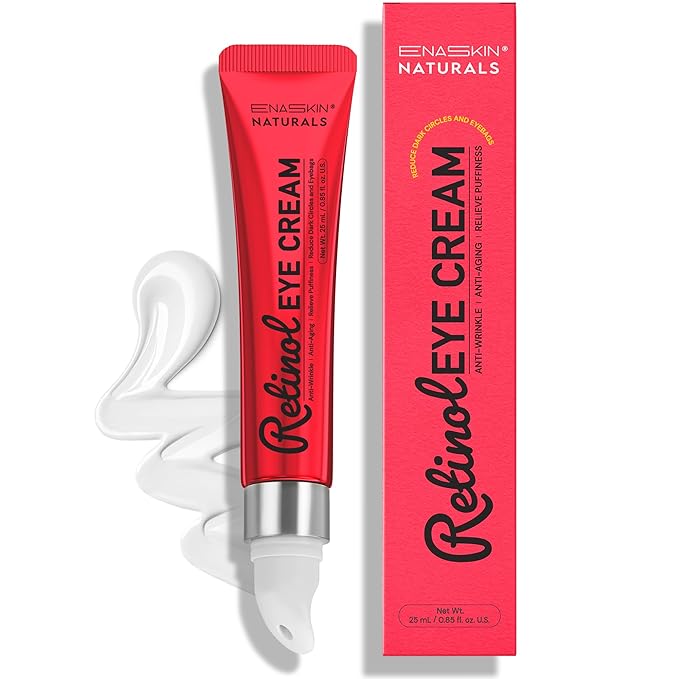 Anti-Aging Eye Cream for Wrinkles: Lifting and Tightening Under Eye Cream with Retinol & Collagen - Fine Lines Smoothing Treatment, Reduces Dark Circles, Eye Bags & Puffiness In 2 Weeks | 1.53 fl. oz