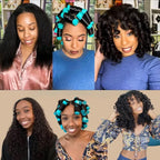 YOROSTAR 40pcs Green Plastic Perm Rods Set for Natural Hair, Large Hair Curling Rods for Women Hair DIY Hairdressing Tools