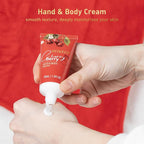 Spa Gifts for Women, Cherry & Berry Spa Gift Set for Teenage Tote Bag, Shower Gel, Hand & Body Lotion, Hitrees Birthday for Best Friend Woman, Mom, Mothers Day