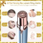 Gurelax Hair Remover for Women, Hair Removal Device, Facial Hair Removal for Women, Best Touch Face Shaver As Christmas Gift, Electric Upper Lip/Mustache Hair Remover, Included 2 x Replacement Heads